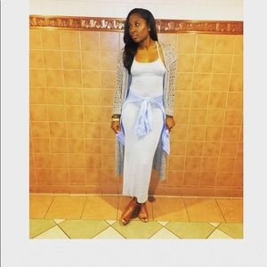 Grey Jersey Knit Dress